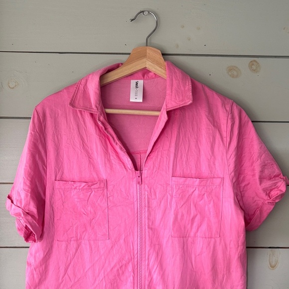 Smash + Tess Kimi Coveralls • Papaya Pink • Zip Front Boilersuit • XS (fits S) - Picture 1 of 5